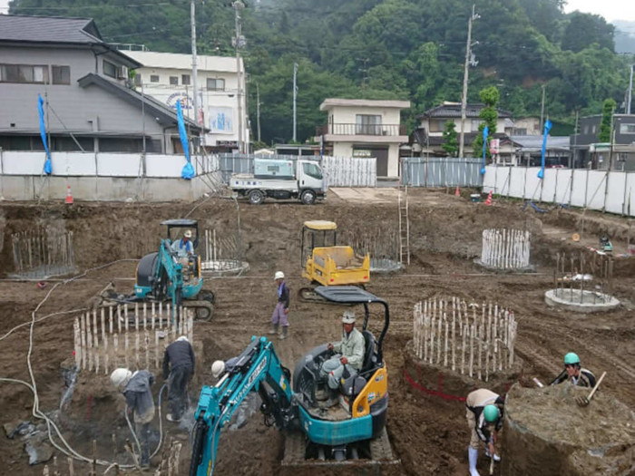 マンション基礎工事